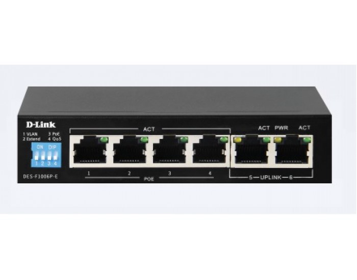 DLINK POE SWITCH 4 PORT DESF1006PE (4FE+2FE)